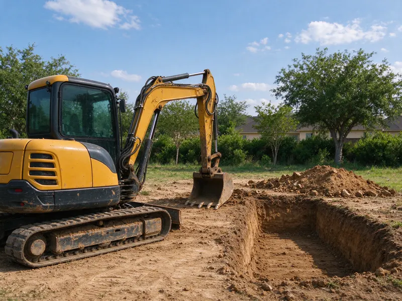 Trench equipment access separation in Frisco, Texas